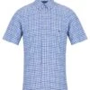 DG's Drifter Mens Short Sleeve Check Shirt 14714SS-12 Blue