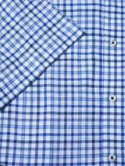 DG's Drifter Mens Short Sleeve Check Shirt 14714SS-12 Blue -Casa Moda Store dgs drifter mens short sleeve check shirt 14714ss 12 blue northern ireland belfast 583