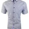 DG's Drifter Mens Short Sleeve Gingham Shirt 14438SS-72 Lilac -Casa Moda Store dgs drifter mens short sleeve gingham shirt 14438ss 72 lilac northern ireland belfast 531