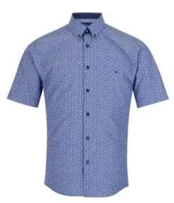 DG's Drifter Men's Short Sleeve Shirt 14631/27 Blue