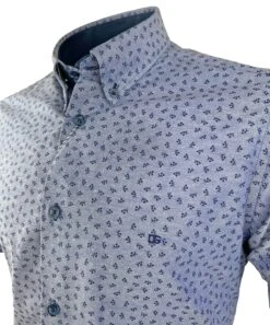 DG's Drifter Men's Short Sleeve Shirt 14631/27 Blue -Casa Moda Store dgs drifter mens short sleeve shirt 14631 27 blue northern ireland belfast lisburn 650