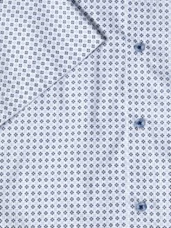 DG's Drifter Mens Short Sleeve Shirt Diamond Print Light Blue -Casa Moda Store dgs drifter mens short sleeve shirt diamond print light blue northern ireland belfast 203