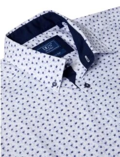 DG's Drifter Mens Short Sleeve Shirt Floral Dark Blue -Casa Moda Store dgs drifter mens short sleeve shirt floral dark blue northern ireland belfast lisburn 205