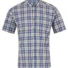 DG's Drifter Short Sleeve Check Shirt Blue/Green -Casa Moda Store dgs drifter short sleeve check shirt blue green northern ireland belfast lisburn 816
