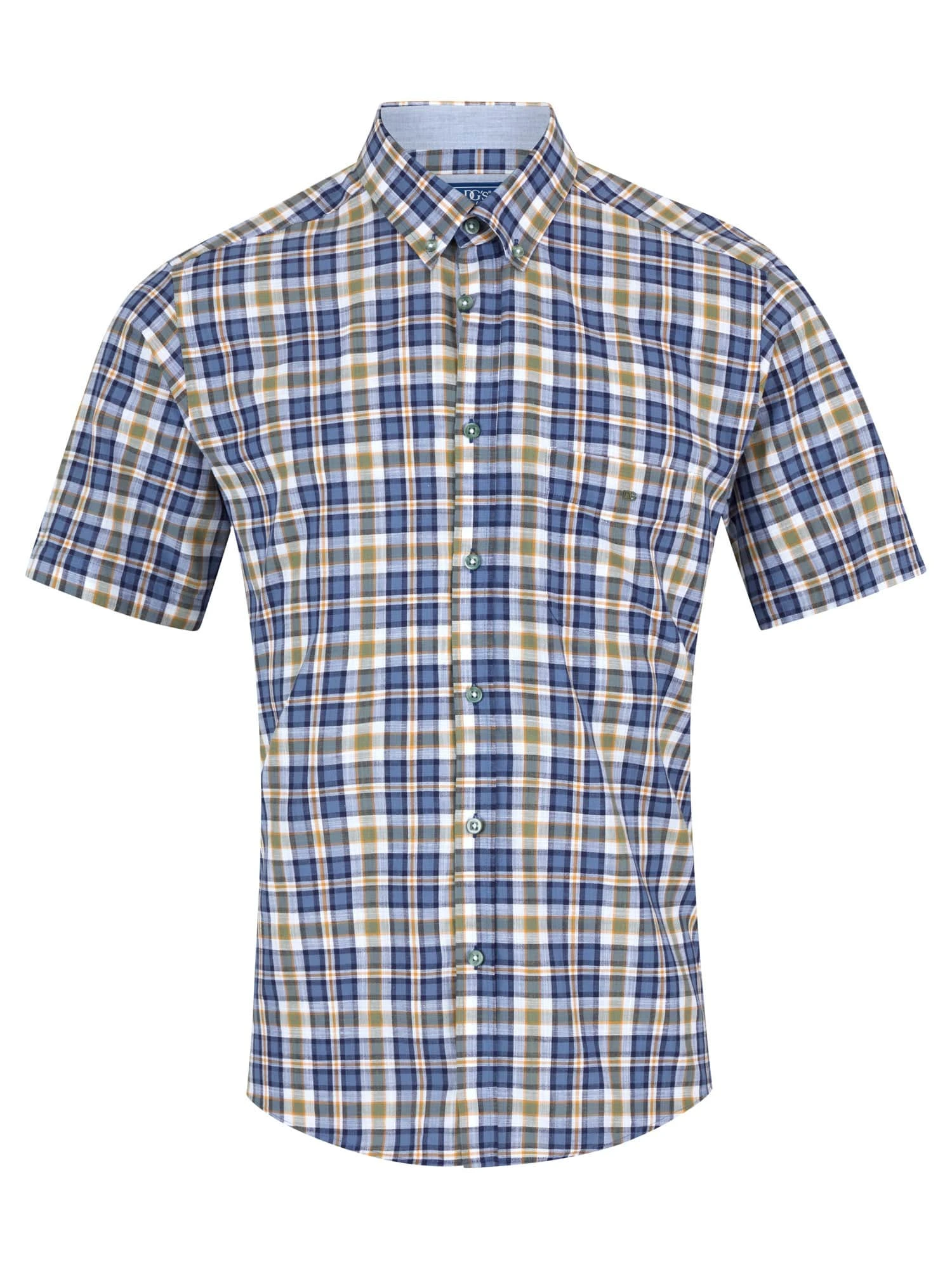 DG's Drifter Short Sleeve Check Shirt Blue/Green 3 DG's Drifter Short Sleeve Check Shirt Blue/Green