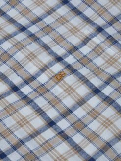 DG's Drifter Short Sleeve Check Shirt Tan -Casa Moda Store dgs drifter short sleeve check shirt tan northern ireland belfast lisburn 270