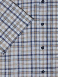DG's Drifter Short Sleeve Check Shirt Tan -Casa Moda Store dgs drifter short sleeve check shirt tan northern ireland belfast lisburn 446