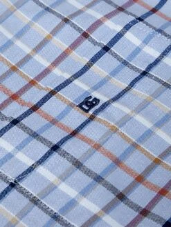 DG's Drifter Short Sleeve Shirt Light Blue Check -Casa Moda Store dgs drifter short sleeve shirt light blue check northern ireland belfast lisburn 800