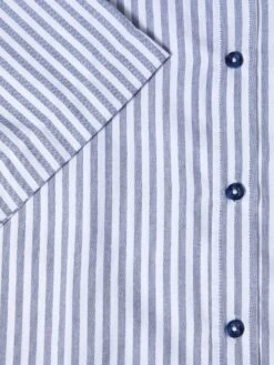DG's Drifter Short Sleeve Shirt Oxford Navy Stripe -Casa Moda Store dgs drifter short sleeve shirt oxford navy stripe northern ireland belfast lisburn 107