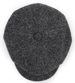 Failsworth Carloway Harris Tweed Newsboy Cap - Grey -Casa Moda Store failsworth carloway harris tweed newsboy cap grey northern ireland belfast lisburn 301