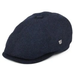 Failsworth Mens Flat Cap Hudson Mix Blue