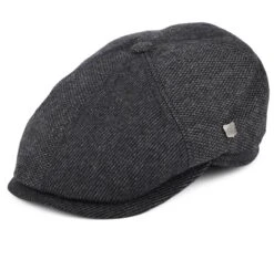 Failsworth Mens Flat Cap Hudson Mix Charcoal