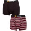 Farah 2 Pack Bamboo Boxer Trunks Black Red Stripe -Casa Moda Store farah 2 pack bamboo boxer trunks black red stripe northern ireland belfast lisburn 215