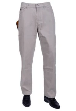Farah Classic FABS5029 Mens Trousers Flat Straight Jeans - Khaki