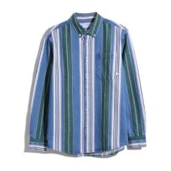 Farah Mens Burghino LS Tribe Shirt F4WFD064 Dark Ocean Green -Casa Moda Store farah mens burghino ls tribe shirt f4wfd064 dark ocean green northern ireland belfast 679