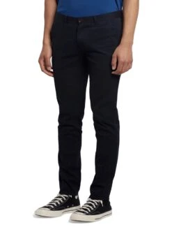 Farah Mens Endmore Skinny Fit Chino Trousers F4bhb010gp-412 Navy