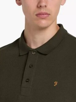 Farah Mens Forster Short Sleeve Polo Shirt F4KSC017 Evergreen -Casa Moda Store farah mens forster short sleeve polo shirt f4ksc017 evergreen northern ireland belfast 912