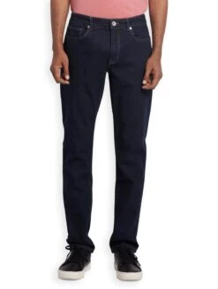 Farah Men's Jeans Elm Slim Fit Rinse Wash Dark Blue