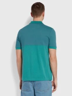 Farah Men's Slater Colour Block Polo Shirt Ocean -Casa Moda Store farah mens slater colour block polo shirt ocean northern ireland belfast lisburn 755