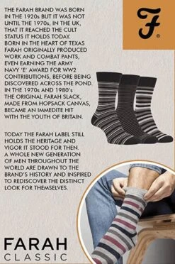 Farah Plain Cotton Socks 3 Pack Black 6-11 UK -Casa Moda Store farah plain cotton socks 3 pack black 6 11 uk northern ireland belfast lisburn 301