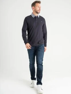 Farah Tottenham Oxford Collar Long Sleeve Polo Shirt FAKD015 Navy -Casa Moda Store farah tottenham oxford collar long sleeve polo shirt fakd015 navy northern ireland 793