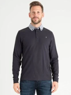 Farah Tottenham Oxford Collar Long Sleeve Polo Shirt FAKD015 Navy -Casa Moda Store farah tottenham oxford collar long sleeve polo shirt fakd015 navy northern ireland 898