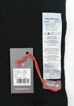Firetrap Pappin Scarf - Black -Casa Moda Store firetrap pappin scarf black northern ireland belfast lisburn 783