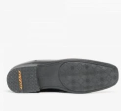 Front Mens Belmont Black Leather Slip On Dress Shoes -Casa Moda Store front mens belmont black leather slip on dress shoes northern ireland belfast lisburn 310