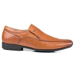Front Mens Belmont Leather Slip On Dress Shoes Tan -Casa Moda Store front mens belmont leather slip on dress shoes tan northern ireland belfast lisburn 361