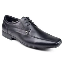 Front Men's Snowden Black Leather Formal Dress Shoes -Casa Moda Store front mens snowden black leather formal dress shoes northern ireland belfast lisburn 842