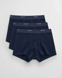 GANT 3 Pack Core Boxer Trunks Marine Blue -Casa Moda Store gant 3 pack core boxer trunks marine blue northern ireland belfast lisburn 685