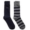 GANT Mens 2-Pack Barstripe & Solid Socks Charcoal Melange -Casa Moda Store gant mens 2 pack barstripe solid socks charcoal melange northern ireland belfast lisburn 479