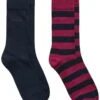 GANT Mens 2-Pack Barstripe & Solid Socks Rich Wine -Casa Moda Store gant mens 2 pack barstripe solid socks rich wine northern ireland belfast lisburn 482