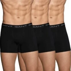GANT Men's 3 Pack Boxer Trunks Cotton Stretch Black -Casa Moda Store gant mens 3 pack boxer trunks cotton stretch black northern ireland belfast lisburn 618