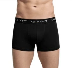 GANT Men's 3 Pack Boxer Trunks Cotton Stretch Black -Casa Moda Store gant mens 3 pack boxer trunks cotton stretch black northern ireland belfast lisburn 793