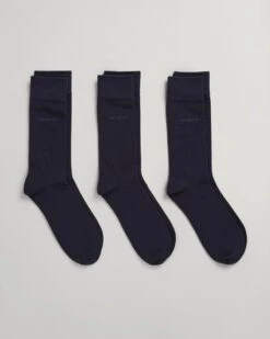 GANT Men's 3 Pack Cotton Socks Marine Navy -Casa Moda Store gant mens 3 pack cotton socks marine navy northern ireland belfast lisburn 451
