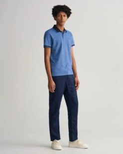 GANT Mens 4 Color Pique Polo Shirt Day Blue -Casa Moda Store gant mens 4 color pique polo shirt day blue northern ireland belfast lisburn 407