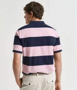 GANT Mens Block Stripe Polo Shirt California Pink -Casa Moda Store gant mens block stripe polo shirt california pink northern ireland belfast lisburn 193
