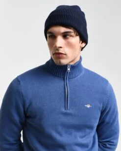 GANT Mens Casual Cotton Half Zip Sweater Rich Blue -Casa Moda Store gant mens casual cotton half zip sweater vintage blue northern ireland belfast lisburn 866
