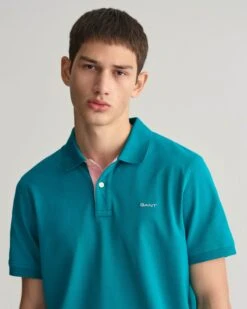 GANT Men's Contrast Pique Polo Shirt Ocean Turquoise -Casa Moda Store gant mens contrast pique polo shirt ocean turquoise northern ireland belfast lisburn 521