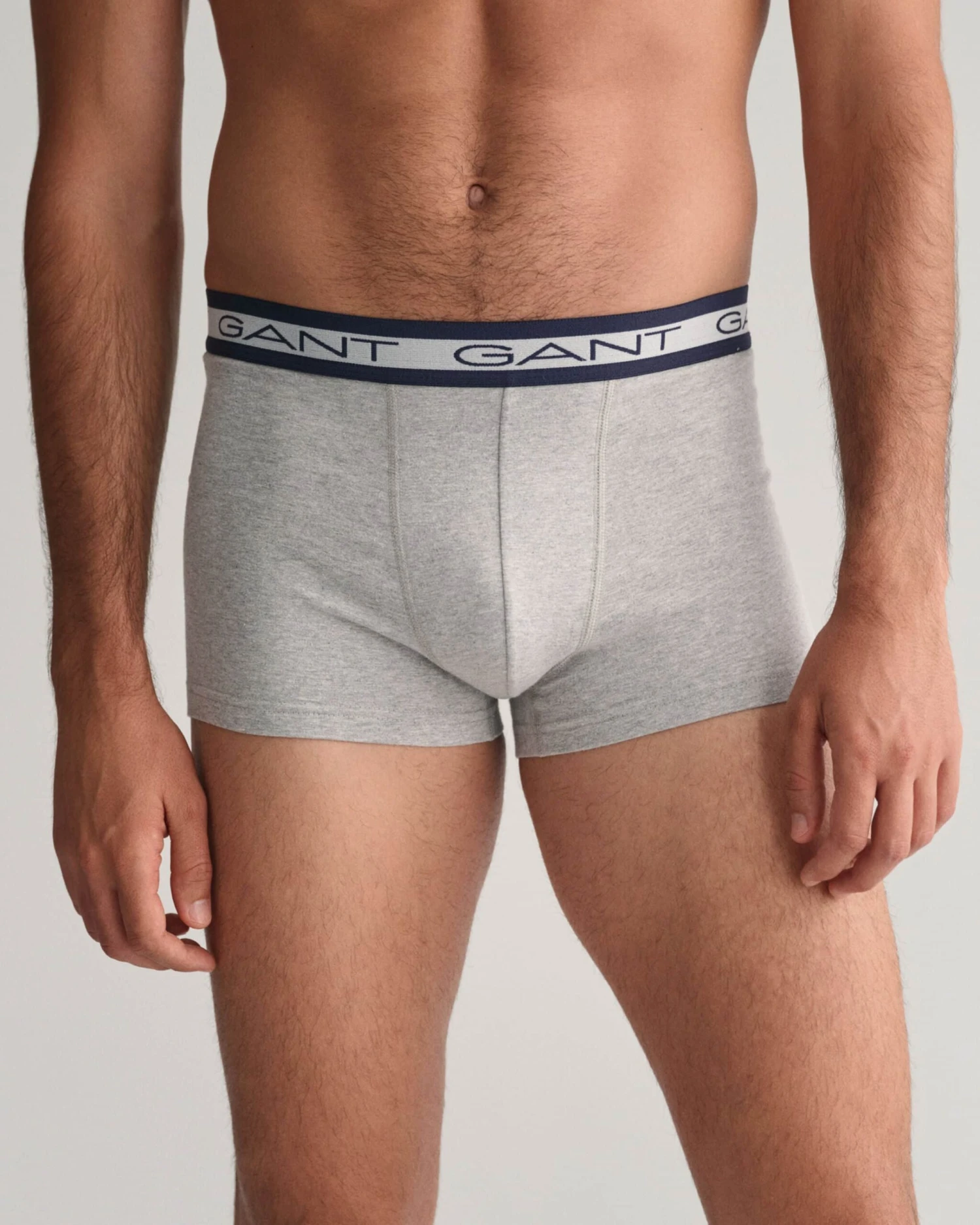 GANT Mens Core Boxer Trunks Light Grey Melange 7 GANT Mens Core Boxer Trunks Light Grey Melange - Image 5