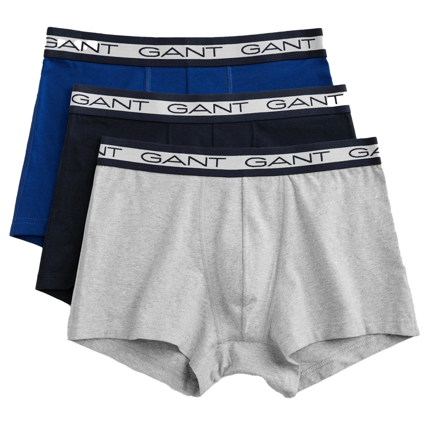 GANT Mens Core Boxer Trunks Light Grey Melange 3 GANT Mens Core Boxer Trunks Light Grey Melange