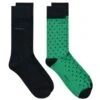GANT Mens Dot & Solid Socks 2 Pack Deep Green -Casa Moda Store gant mens dot solid socks 2 pack deep green northern ireland belfast lisburn 509