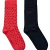 GANT Mens Dot & Solid Socks 2 Pack Watermelon Red -Casa Moda Store gant mens dot solid socks 2 pack watermelon red northern ireland belfast lisburn 169