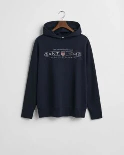 GANT Mens Graphic Hoodie Evening Blue -Casa Moda Store gant mens graphic hoodie evening blue northern ireland belfast lisburn 713