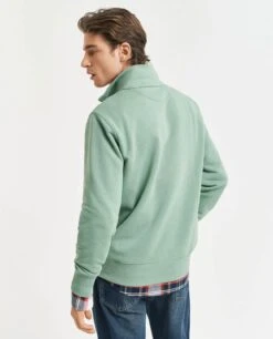 GANT Mens Half Zip Shield Sweatshirt Kalamata Green -Casa Moda Store gant mens half zip shield sweatshirt kalamata green northern ireland belfast lisburn 103