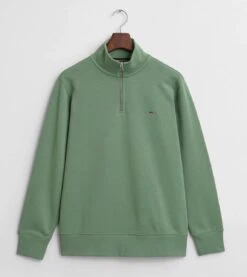 GANT Mens Half Zip Shield Sweatshirt Kalamata Green -Casa Moda Store gant mens half zip shield sweatshirt kalamata green northern ireland belfast lisburn 135