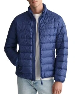 GANT Mens Light Down Puffer Jacket Sailor Blue
