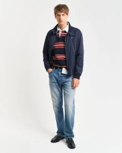 GANT Mens Lightweight Harrington Jacket Evening Blue -Casa Moda Store gant mens lightweight harrington jacket evening blue northern ireland belfast lisburn 608