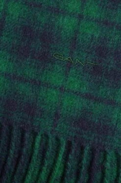 GANT Mens Merino Wool Check Woven Scarf Forest Green -Casa Moda Store gant mens merino wool check woven scarf forest green northern ireland belfast lisburn 400